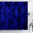 thumbnail image 2 of Royal Blue Rose Floral Shower Curtain, Elegant Blooming Flower Bouquet Artwork Romantic Valentine''s Day Modern Bathroom Decor for Women Waterproof Polyester Fabric Shower Curtain, 72 X 72 Inch, 2 of 5