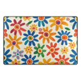 thumbnail image 2 of Abstract Sunflowers Area Floor Mats Non-Slip Rugs Soft Doormat 60 x 39 inch Carpet for Living Dining Room Bedroom Decorative, 2 of 7