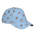 thumbnail image 3 of Daiia French Bulldog2 print Baseball Cap Men Women Golf Dad Hat Adjustable Original Classic Low Profile Hat Unconstructed Plain Cap, 3 of 9