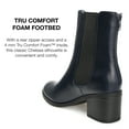 thumbnail image 6 of Journee Collection Womens Tayshia Tru Comfort Foam Back Heel Zip Stacked Heel Booties, 6 of 6