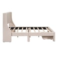 thumbnail image 6 of Full Velvet Upholstered Platform Bed with Storage Drawer, Pine Wood Slat Bed Frame With Headboard Footboard, No Box Spring Needed, 6 of 11