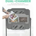 thumbnail image 4 of EJWOX Compost Bin Tumbler Outdoor 43 Gal, Dual Chamber, BPA Free, Black Door, 4 of 6