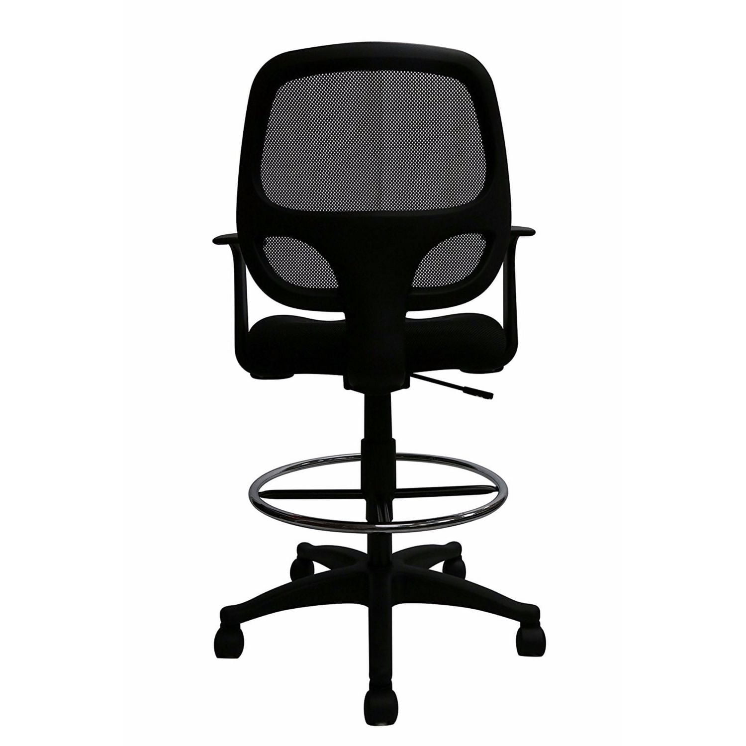 Nicer Furniture Footing Mid-Back Ergonomic Black Mesh Computer Desk Chair