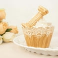 thumbnail image 6 of Efavormart 25 Pack | Natural Wood Grain And Lace Print Vintage Cupcake Wrappers, Boho Muffin Baking Cup Wraps, 6 of 11