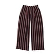 thumbnail image 1 of bar III Pantalones de pierna ancha casuales de punto para mujer, negro, mediano, 1 of 2