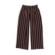 thumbnail image 1 of bar III Pantalones de pierna ancha casuales de punto para mujer, negro, mediano, 1 of 2