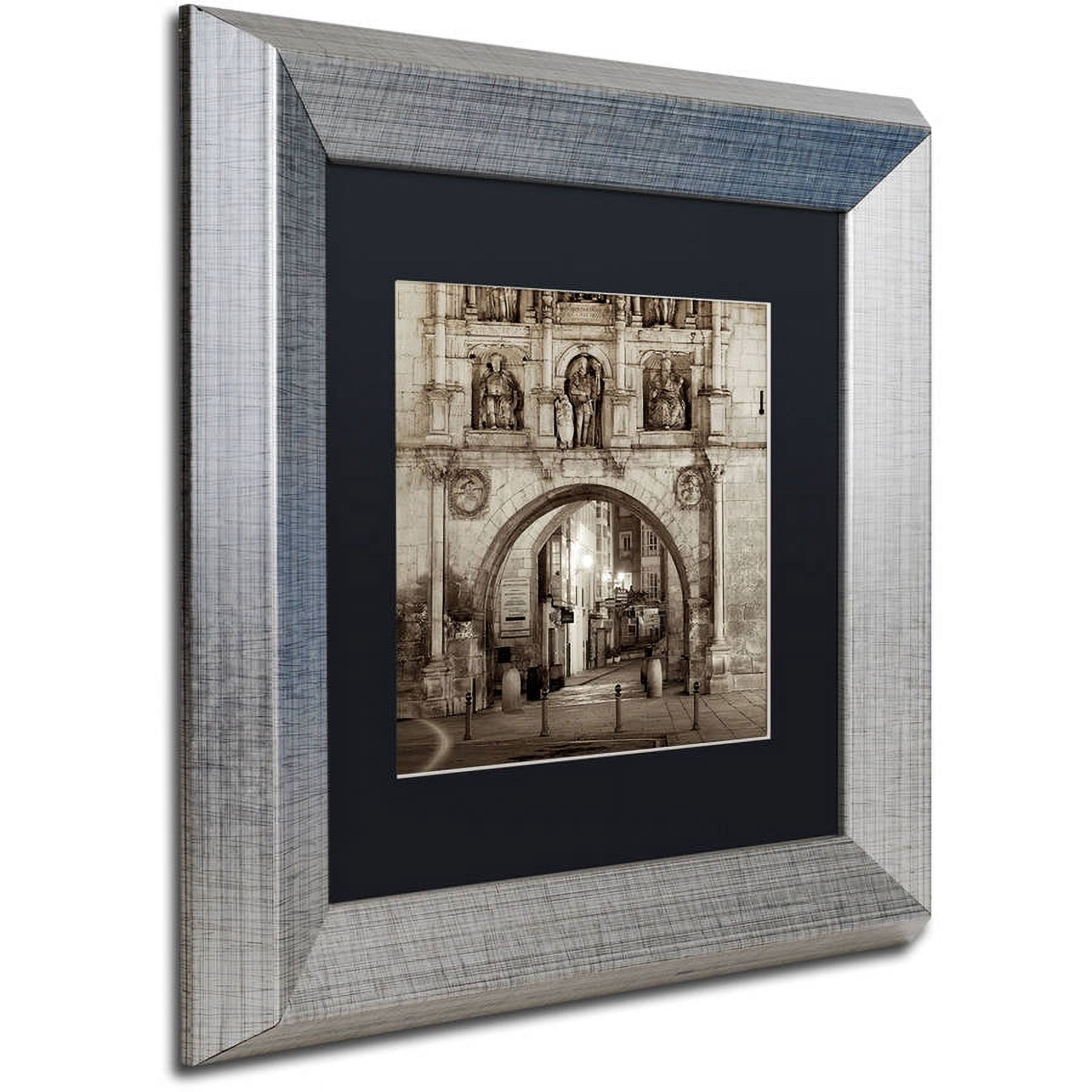 Trademark Fine Art "Burgos I" Canvas Art by Alan Blaustein, Black Matte, Silver Frame