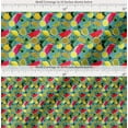 thumbnail image 2 of Soimoi Cotton Poplin Fabric Leaves,Lemon Slice & Watermelon Fruits Print Fabric by Yard 56 Inch Wide, 2 of 7
