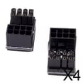 thumbnail image 1 of 4x2Pcs GPU Juego De Adaptadores De Corriente De ángulo De Para Tarjetas Gráficas De Escritorio 8PIN, 1 of 8