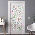 thumbnail image 3 of Spring Dinosaurs Window Privacy Film, Farmhouse Botanical Floral Watercolor Static Cling UV Sun Blocking Tint Film Heat Control Windows Films for Bedroom Bathroom, Window Stickers 35.4"x78.7", 3 of 8