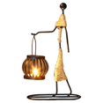 thumbnail image 3 of Creative Girl Wrought Iron Candlestick Romantic Dining Table Candlelight for Home Office Classroom Decor, 3 of 5
