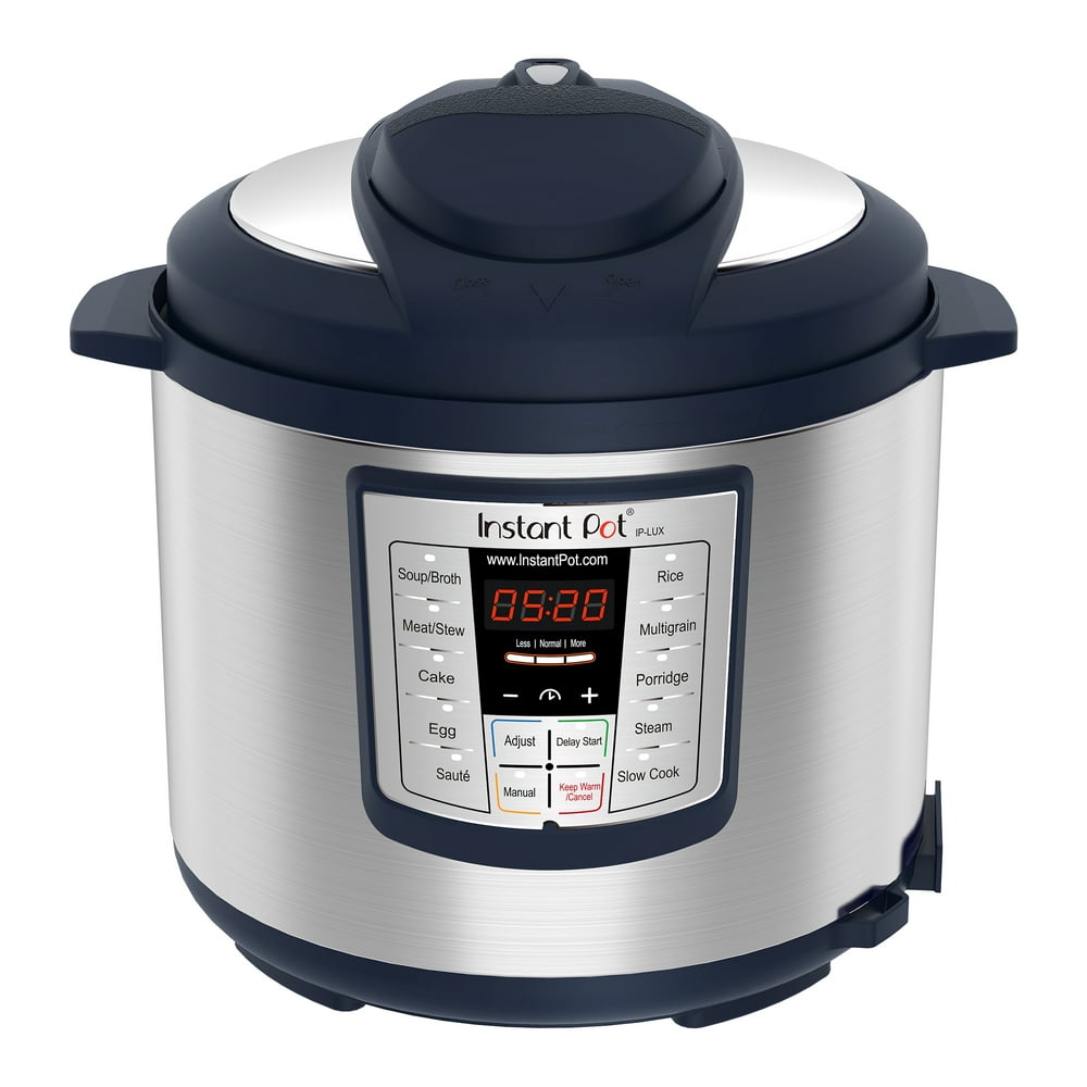 Instant Pot Lux 6-Quart Blue 6-in-1 Multi-Use Electric Pressure Cooker, Slow Cooker, Rice Cooker, Steamer, Saute, and Warmer, 12 One-Touch Programs