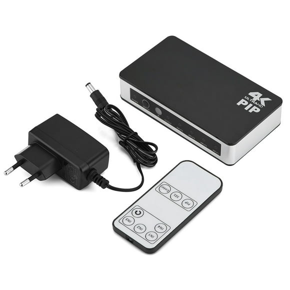 ZOUSSIQI 4 In 1 Out HDMI Switch Box Video Converter Audio Extractor Adapter Stereo Outputs (VDE) EL225#75783