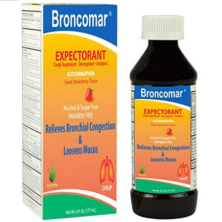 Broncomar Expectorant Cough Suppressant Decongestant Analgesic 6 (Best Decongestant And Cough Suppressant)