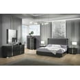 thumbnail image 1 of J&M Furniture Alice Bedroom Collection in Matte Grey with 6 piece king bed, chest, dresser, mirror and 2 nightstand, king bedroom set, 1 of 6