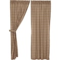 thumbnail image 2 of VHC Brands Sawyer Mill, Farmhouse Curtain Panels, Plaid, Charcoal, 96x40, Set of 2, 2 of 11