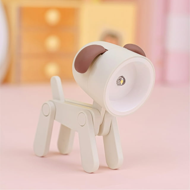 Xihbxyly Lámpara para Mascotas, Diseño de Extremidades Flexibles, Luz Cálida y Curativa, Estructura Compacta y Ligera, Ideal para Dormir, Ideal para Dormitorios, Batería Reemplazable.