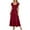 Wine, variant on TJAZFJPA Valentines Day Dress Women Women Summer Casual Flutter Short Sleeve V Neck Smocked Elastic Waist Tiered A Line Maxi Dress Latex Dress for Women Sexy Flowy Dresses for Women