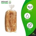 thumbnail image 4 of Gusseted Plastic Bread Bags 5.5 x 4.75 x 19, Plastic Bread Storage Bags 1000 Pack, PE 1 Mil Clear Gusseted Plastic Bags, Waterproof Bread Storage Bags, Durable Clear Plastic Bags, 4 of 7