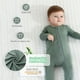 thumbnail image 2 of Hapiu Pijama Con Patas De Bambú Para Bebé, Paquete De 2, Verde Bosque Oscurogris Oscuro 12-18 Meses, 2 of 5