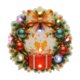 thumbnail image 3 of Uuiauoio Luminous Christmas Pendant, LED Light Up Decor for Tree, Window and Holiday Displays, Battery Powered KT Board Ornament with Traditional Holiday Motifs, 3 of 6