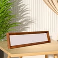 thumbnail image 2 of Wooden Painting Frame, Wood Art Frame, Wall Mount Or Tabletop Rectangular Picture Frame Panoramic Frame For Dining Room, Walnut Color, 14cmx42cm,Walnut Color,10.5cmx32cm, 2 of 6