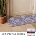 thumbnail image 3 of Purple Ethnic Geometric Patchwork Pattern Door Rugs,Washable Non Slip Door Mats Indoor,Decorative Door Mats,Entry Mat Indoor for Entrance,Bedroom,Kitchen,Bathroom,16"x47", 3 of 6