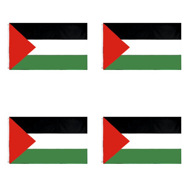 Bandera Interior Exterior Banner 5x3 FT Palestina Fiesta Nacional Festival Desfile Decoración