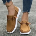 thumbnail image 2 of Rokment Wide Width Slip on Loafers Walking Shoes for Women 2026 Spring Fall Cordurory Comfy Nursing Work Driving Tennis Fashion Sneakers Brown Size 7, 2 of 6