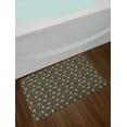 thumbnail image 2 of Owl Print Bath Mat, Night Birds Leaves Berries Warm Autumn Colors Cartoon, Plush Bathroom Decor Mat with Non Slip Backing, 29.5" X 17.5", Brown Green, by Ambesonne, 2 of 2