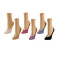 thumbnail image 2 of MeMoi No-Show Smooth Cotton Shoe Liners - Womens - Female (One Size, Magenta Haze), 2 of 2