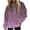 Purple 01, variant on Womens Shaggy Sherpa Hoodie with Pocket Flannel Hooded Pullover Sweatshirt Gradient Color Trendy Winter Tops (XL, Blue 01)