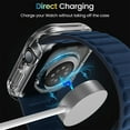 thumbnail image 6 of HOMEYA For Apple Watch Series 10 46MM Screen Protector Case , iWatch Protective Face Cover with Tempered Glass Film for Women Men, Clear, 6 of 8
