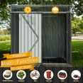 thumbnail image 2 of Sobaniilo 6x4x5FT Outdoor Storage Shed Clearance with Lockable Door Metal Garden Shed Steel Anti-Corrosion Storage House Waterproof Tool Shed(Dark Gray), 2 of 8