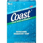 Coast® Classic Scent Refreshing Deodorant Soap 16-4 oz. Bars
