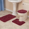 thumbnail image 2 of 3-Pc. Shell-Embossed Memory Foam Bathroom Mat Set, 2 of 4