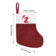 thumbnail image 4 of Uutvery 6.3 Inch Red Monogram Christmas Stocking,Mini Knit Stockings with White Cuffs,Personalized Embroidered Letter Christmas Stocking for Famliy Xmas Tree Fireplace Hanging Gifts DIY Decor, 4 of 5