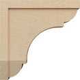 thumbnail image 3 of 6"W x 24"D x 24"H Thin Bryant Rough Cedar Woodgrain TimberThane Corbel, Primed Tan, 3 of 6