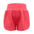 thumbnail image 6 of Arlun Athletic Running Shorts for Women 2 in 1 Stretch High Waisted Workout Gym Yoga Dolphin Shorts Lightweight Breathable Quick Drying Sports Short Pants with Lined Pockets 1-Hot Pink M, 6 of 7