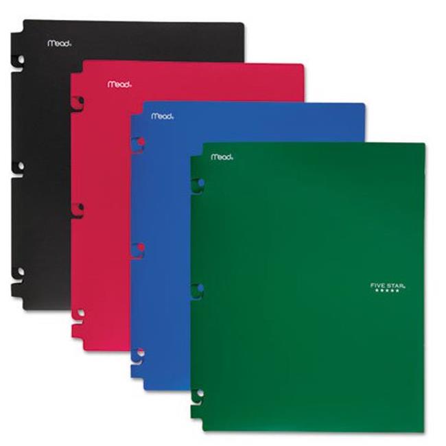 6 Mead Two Pocket Plastic Folders Multicolor