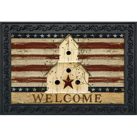 Briarwood Lane Americana Welcome Patriotic Doormat