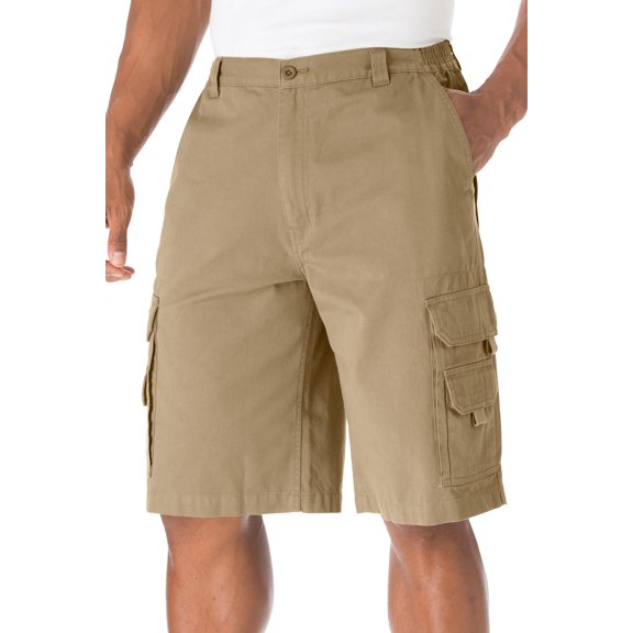 Boulder Creek By Kingsize Men's Big & Tall 12" Denim Cargo Shorts