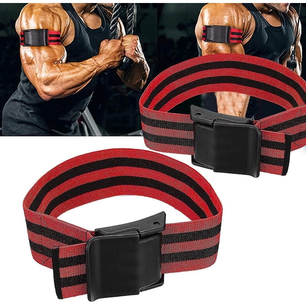 Occlusion training Bands by Bfr Bands Pro X Model, 2 Pack, Blood Flow Restriction Bands con research-backed 5,1 cm larghezza – pull a stringere + sgancio rapido fibbia + Pinch free