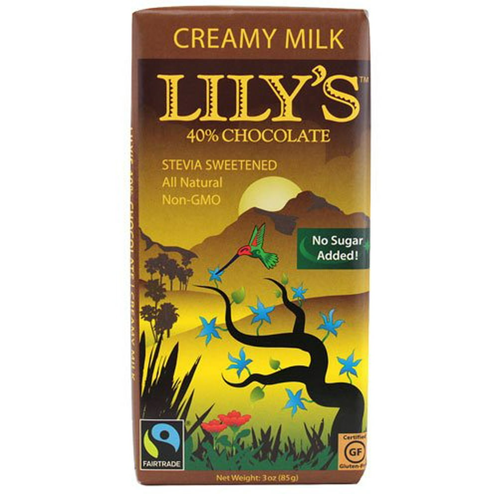 Lily's Creamy Milk Chocolate Bar with Stevia 3 oz 2 pc Walmart