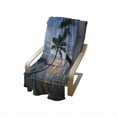 thumbnail image 4 of Tropical Soft Flannel Fleece Throw Blanket, Sunset over Ocean Calm Exotic Beach in Kut Island Thailand Summertime, Cozy Plush for Indoor and Outdoor Use, 50" x 60", Blue Black Pale Pink, by Ambesonne, 4 of 6