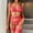 Hot Pink, variant on Sets for Women Sheer Mesh Pajamas Set High Waist Sleepwear Bra Two Piece Nightwear Women's Sleep & Lounge Hot Pink XL