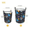 thumbnail image 5 of XMXT Collapsible Laundry Basket, Cartoon Skull Guitar Waterproof Polyester Laundry Hamper, 40L, 5 of 8