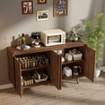 thumbnail image 2 of Sideboard with Rounded Corners, Sideboards and Buffets, Elegant Storage for Dining or Living Spaces, 55.3"W x 15.8"D x 31.7"H, 2 of 7