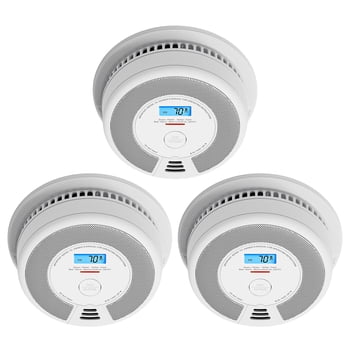 X-Sense Détecteur Combiné de Fumée et de Monoxyde de Carbone, Détecteur à Piles de 10 Ans, Certifié UL 217 et UL 2034, SC07, Lot de 3