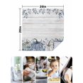 thumbnail image 4 of Thanksgiving Fall Cloth Napkins Set of 4 Reusable Dinner Napkins, Blue White Pumpkin Leaves Wooden Grain Cocktail Napkin Washable Table Napkins for Wedding/Holiday Party/Baby Shower 20"x20", 4 of 7